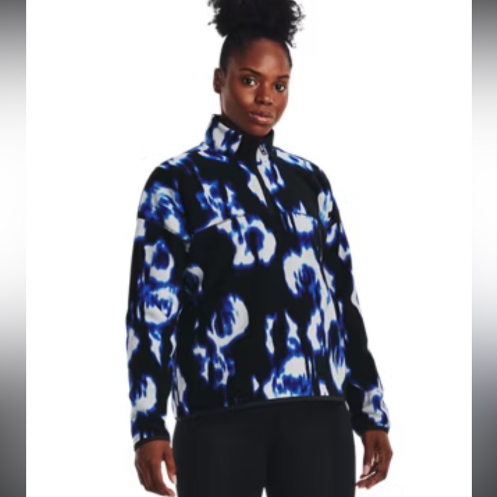 Under Armour women’s printed turbo fleece quarter zip size large
